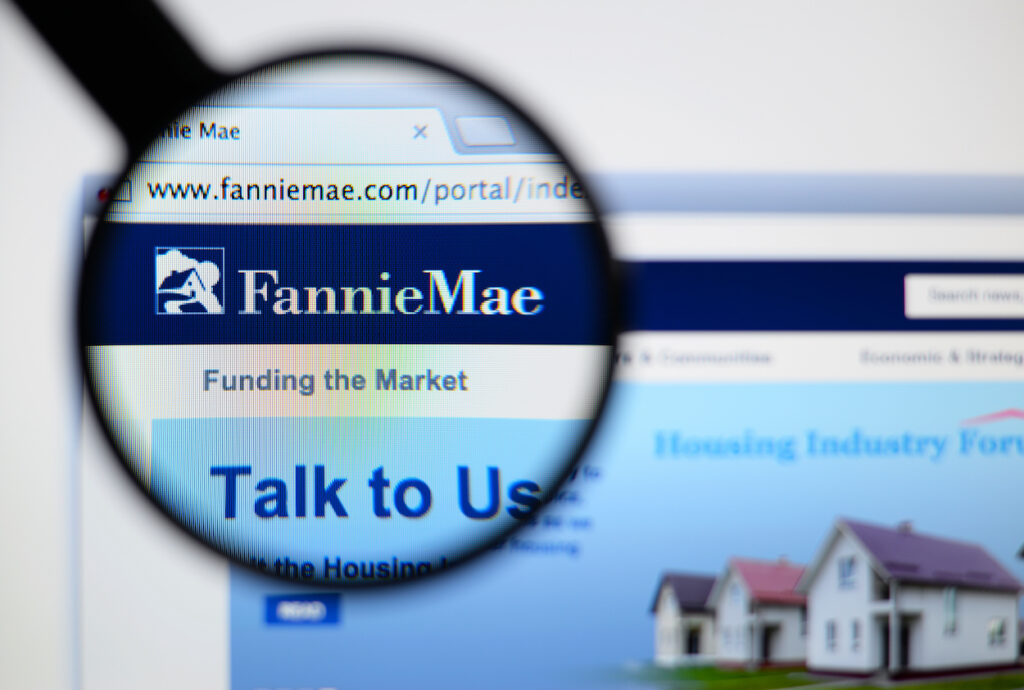 Fannie Mae homepage screenshot